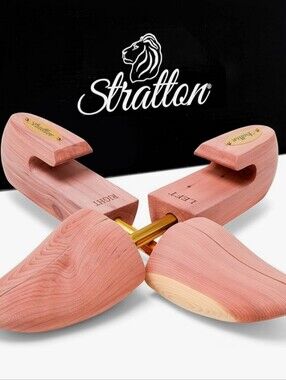 Stratton Premium Adjustable Men's Cedar Shoe Trees  Natural Brown XL 11.5 - 13.5